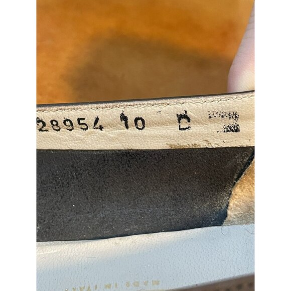 Salvatore Ferragamo Boutique Brown Leather Pumps Shoes Sz 10B (F85) - Picture 8 of 11